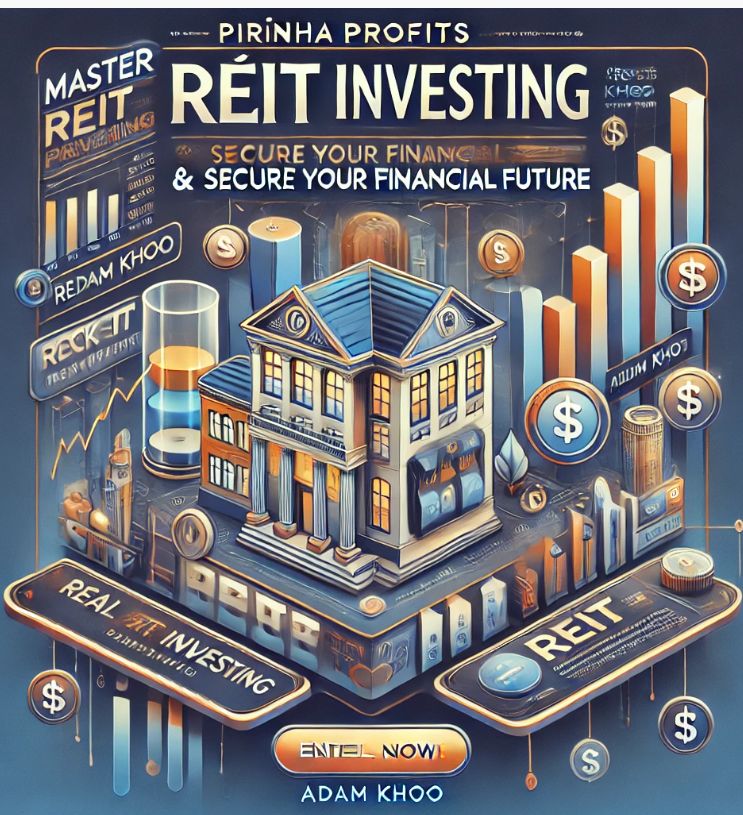 REIT investing, passive income, real estate investing, Adam Khoo, stock market, financial freedom, Piranha Profits, wealth building